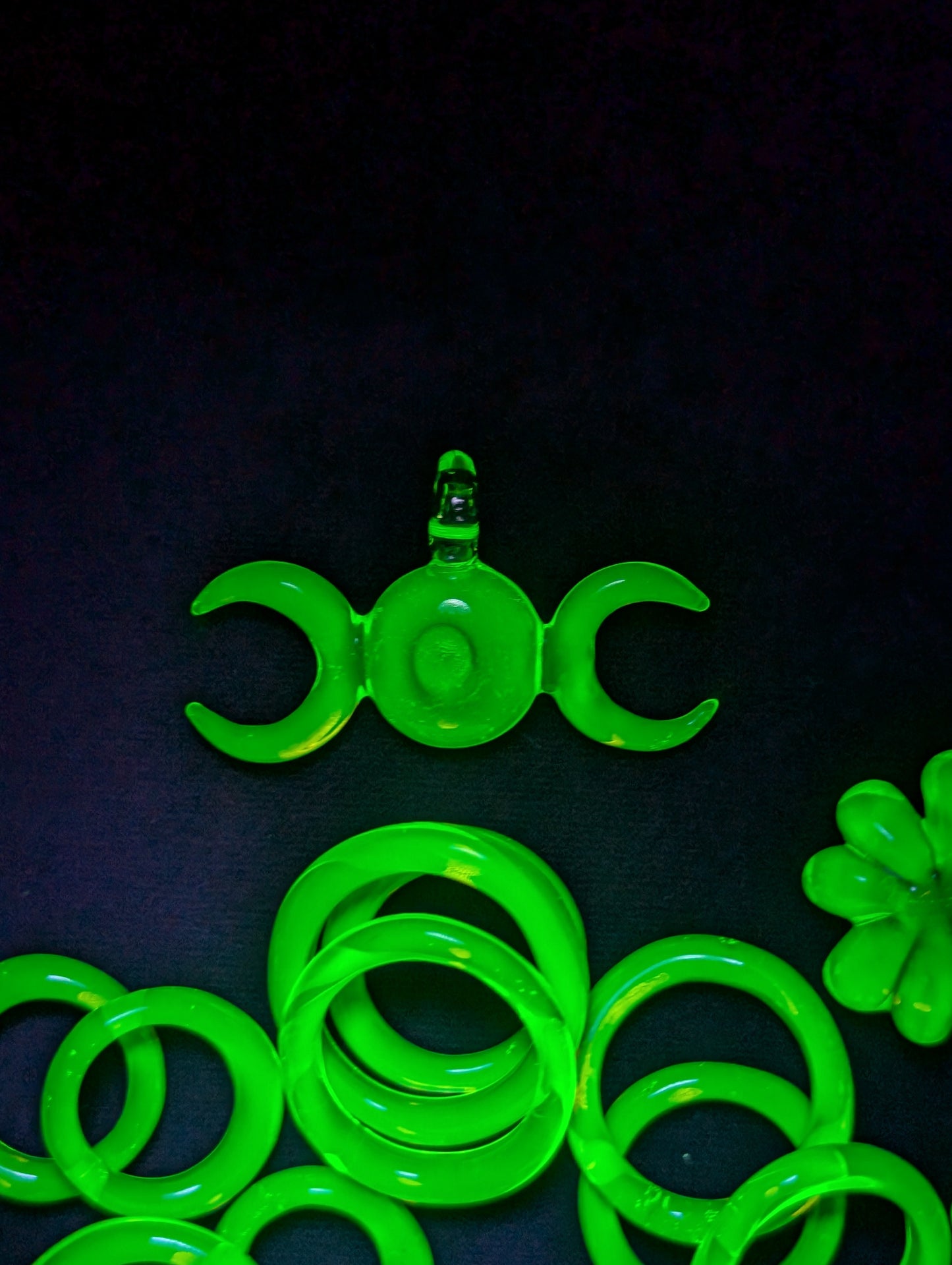 Triple moon pendant