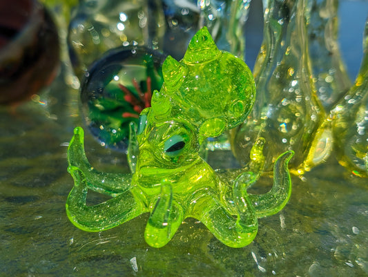 Uranium glass octopus