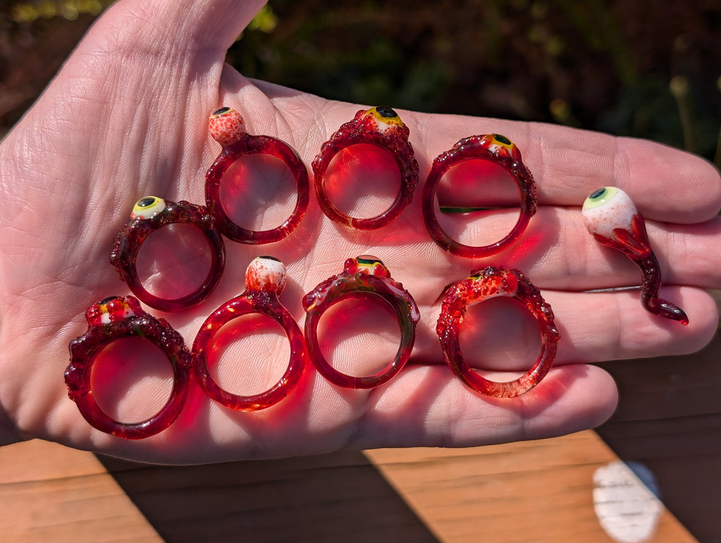 Uranium bloody eye rings